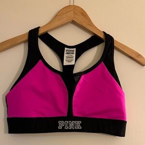 PINK Victoria’s Secret Ultimate Unlined Racerback Sports Bra. Size Large.